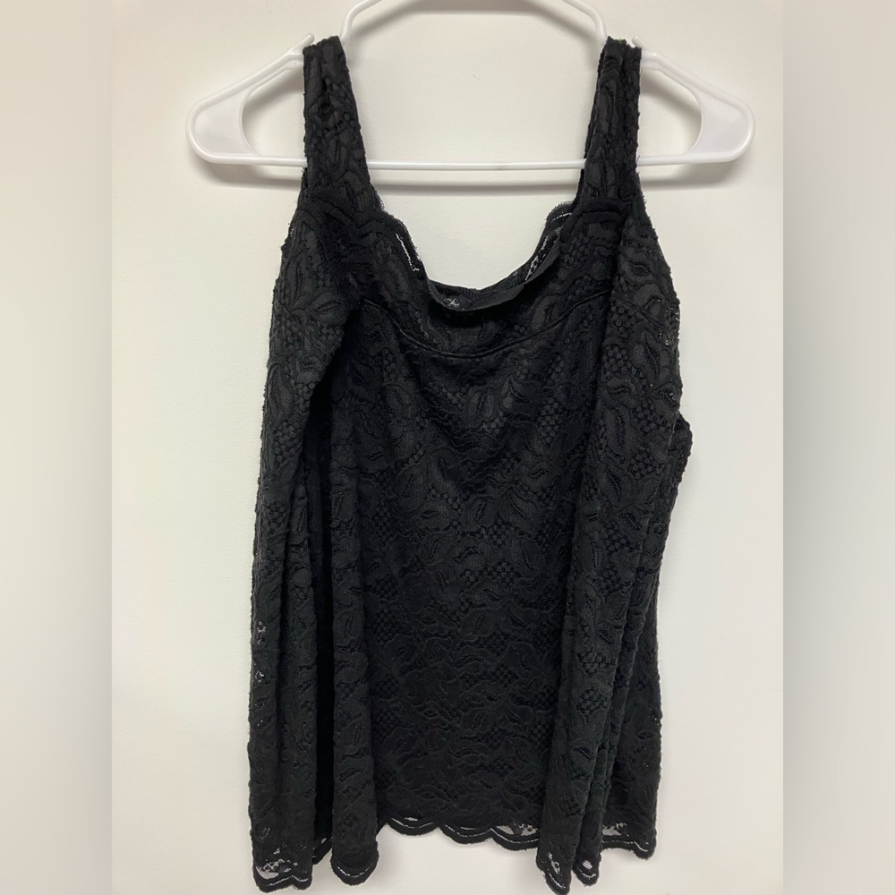 Chico's, Elegant Black Lace Blouse, 2 (12-14).
